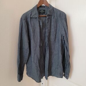 Rodd Gunn 100% Linen Shirt Large